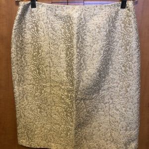 Ann Taylor Jacquard Print Skirt